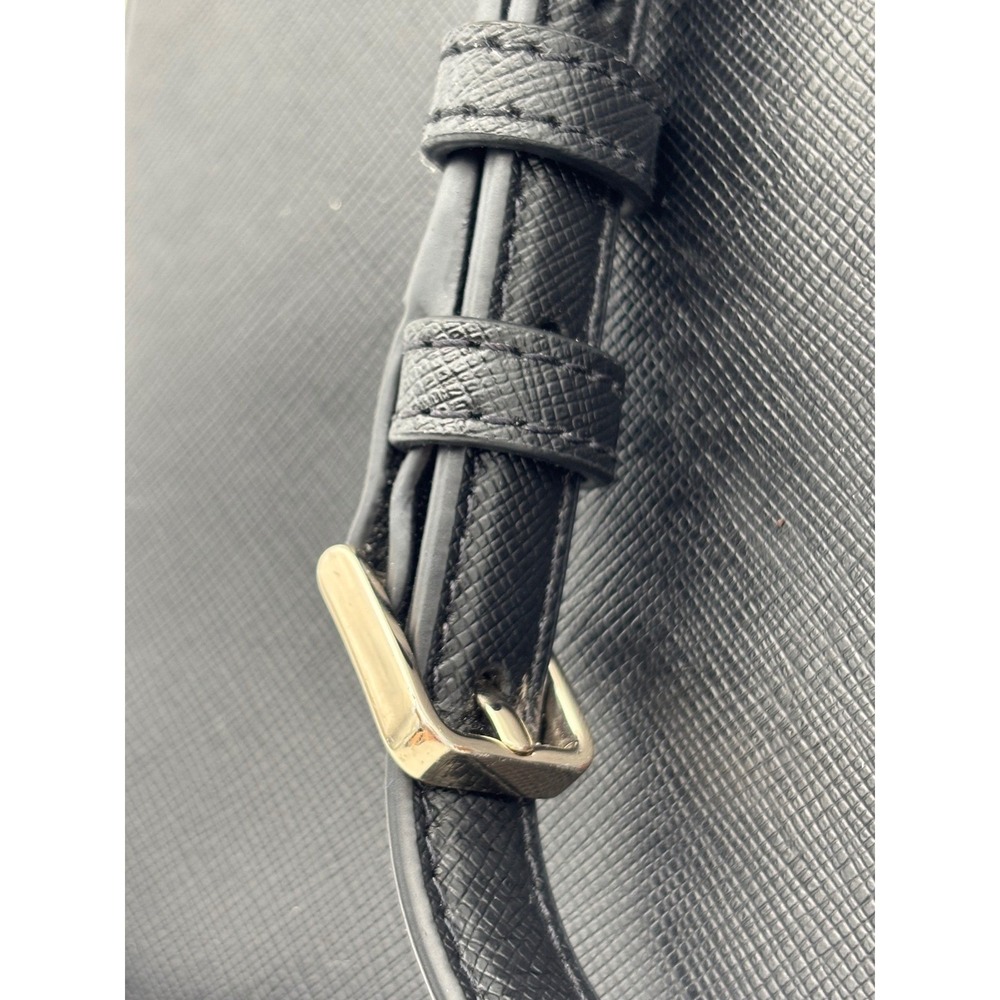 KATE SPADE New York‎ Black Leather Crossbody Bag Saffiano Sadie Gold Thin Purse - Picture 6 of 15